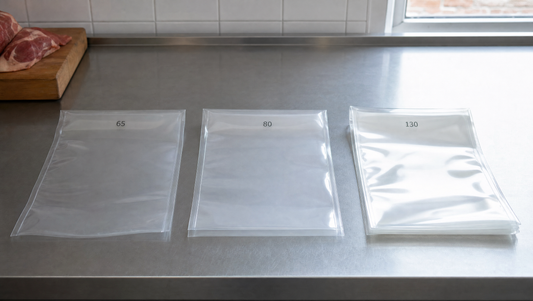 65 vs 80 vs 130 Micron Vacuum Pouches: Which Do You Need?