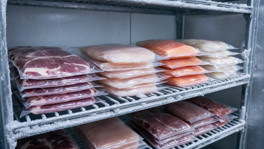 Freezing Vacuum-Packed Food: Freezer Burn, Thawing and Which Pouch